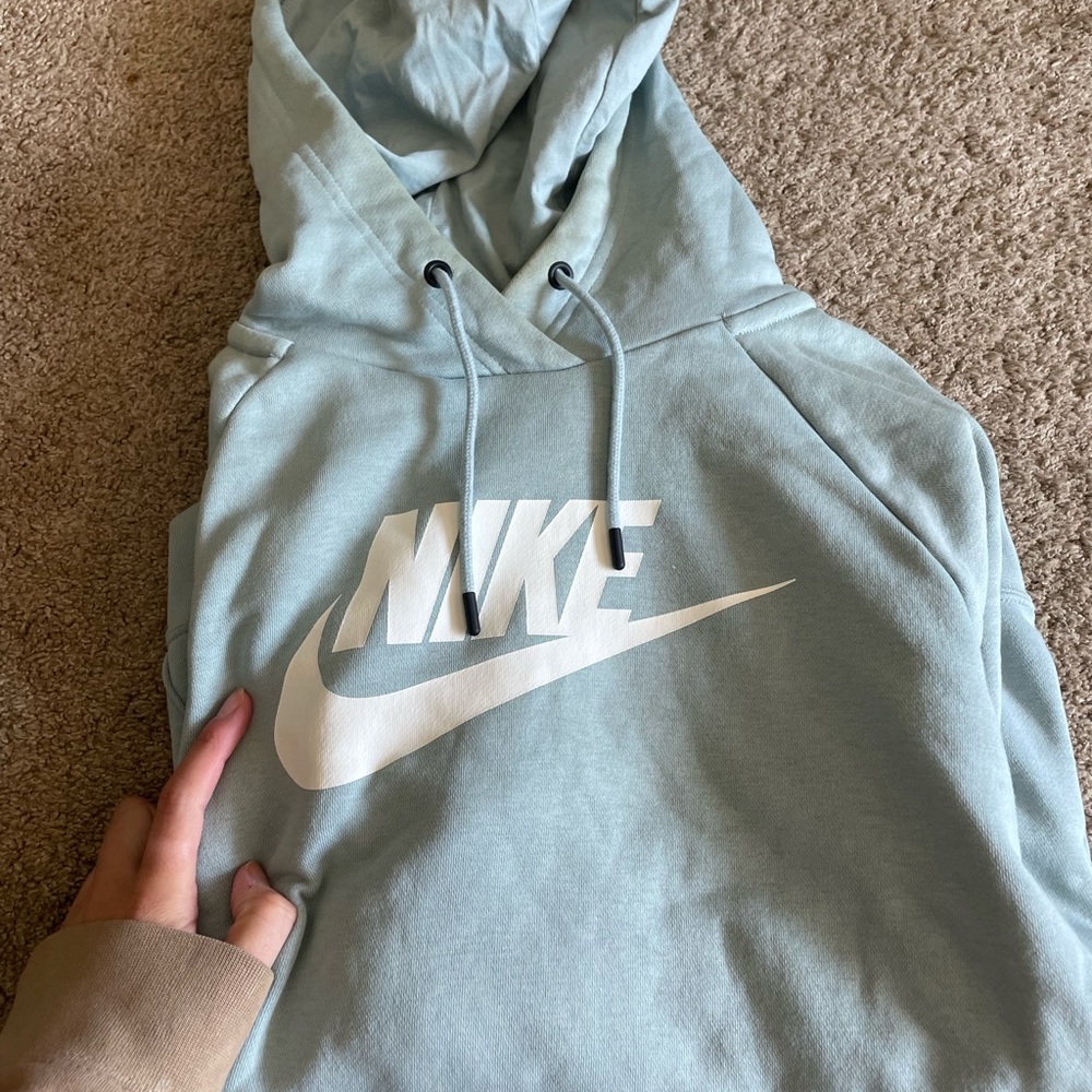 light blue women’s bike hoodie size s